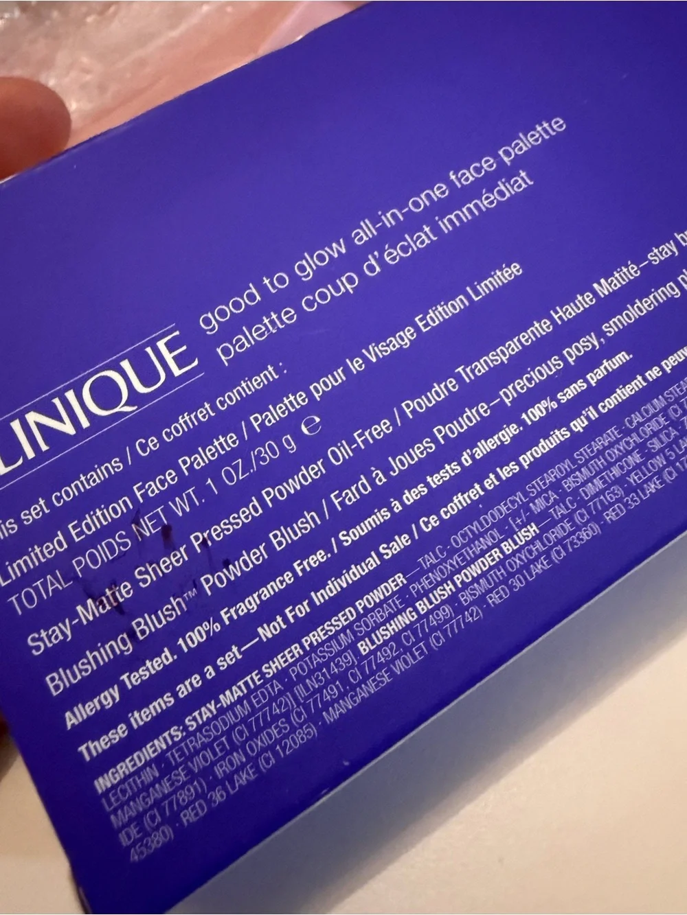 Clinique Limited Edition Good To Glow All-In-One Face Palette - - New In Box!